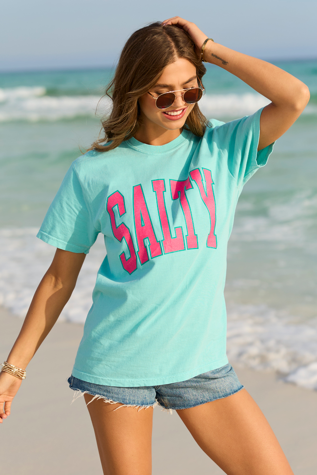 Salty Block Mint Graphic Tee