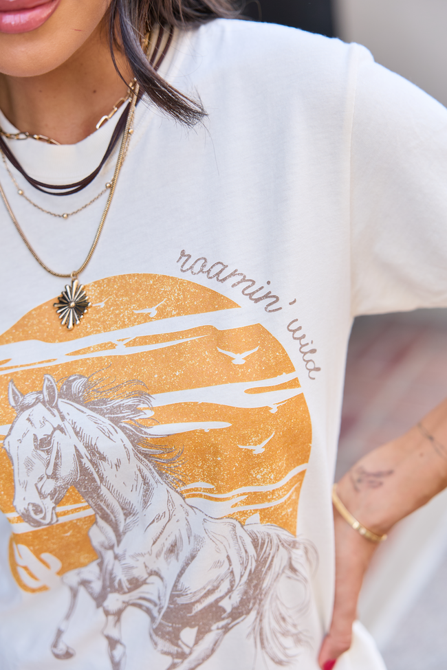 Roamin' Wild Ivory Graphic Tee