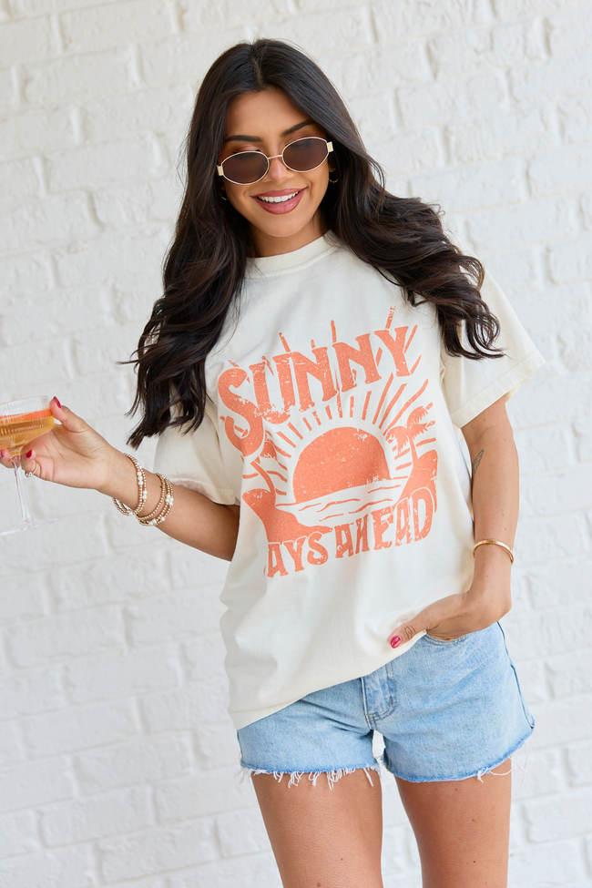 Sunny Days Ahead Ivory Graphic Tee