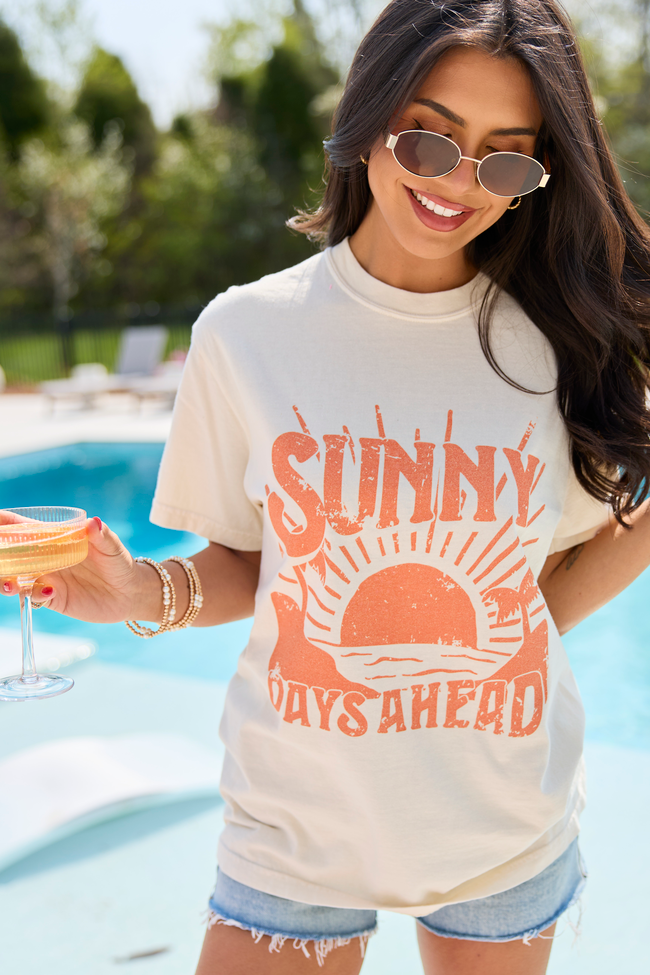 Sunny Days Ahead Ivory Graphic Tee