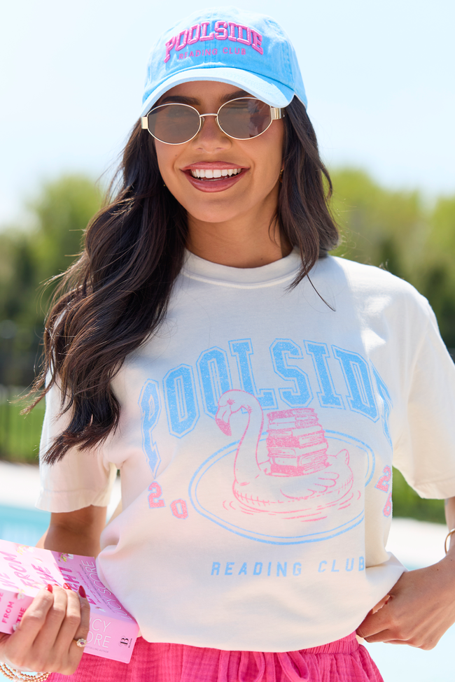 Poolside Reading Club Ivory Graphic Tee