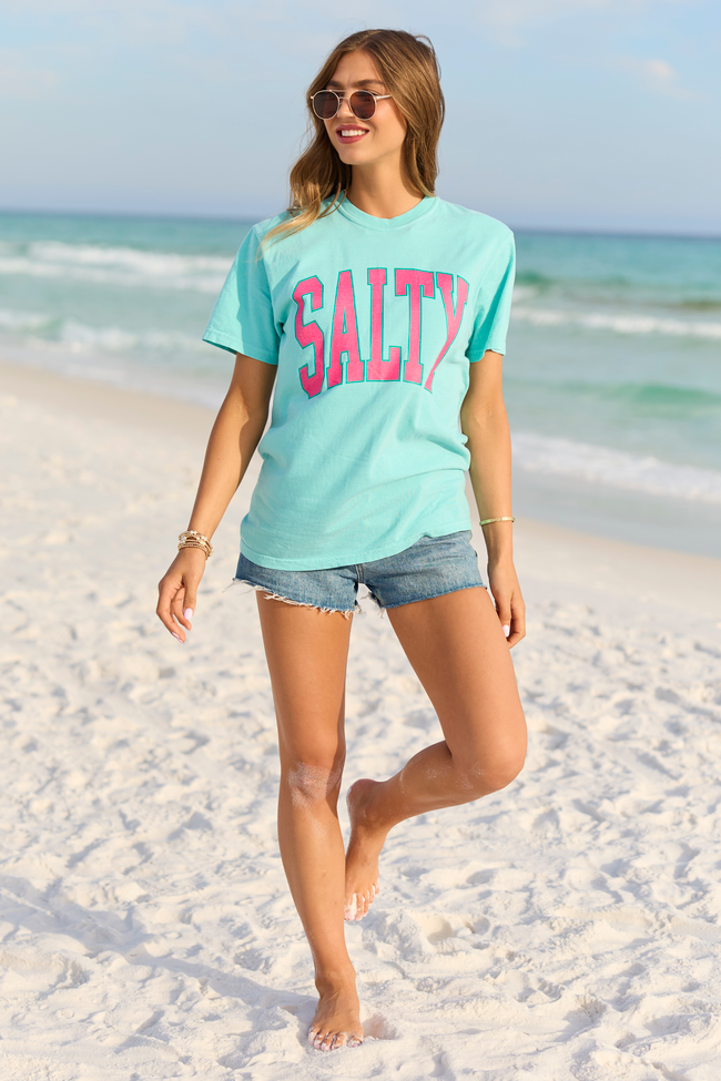 Salty Block Mint Graphic Tee