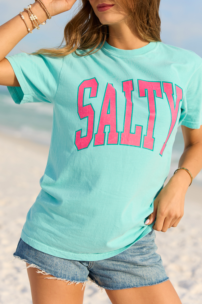 Salty Block Mint Graphic Tee